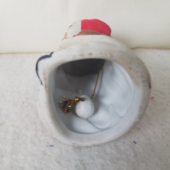 HOMETRENDS Porcelain Santa Claus Dinner Bell 4.5" With Box Christmas - Picture 6 of 9